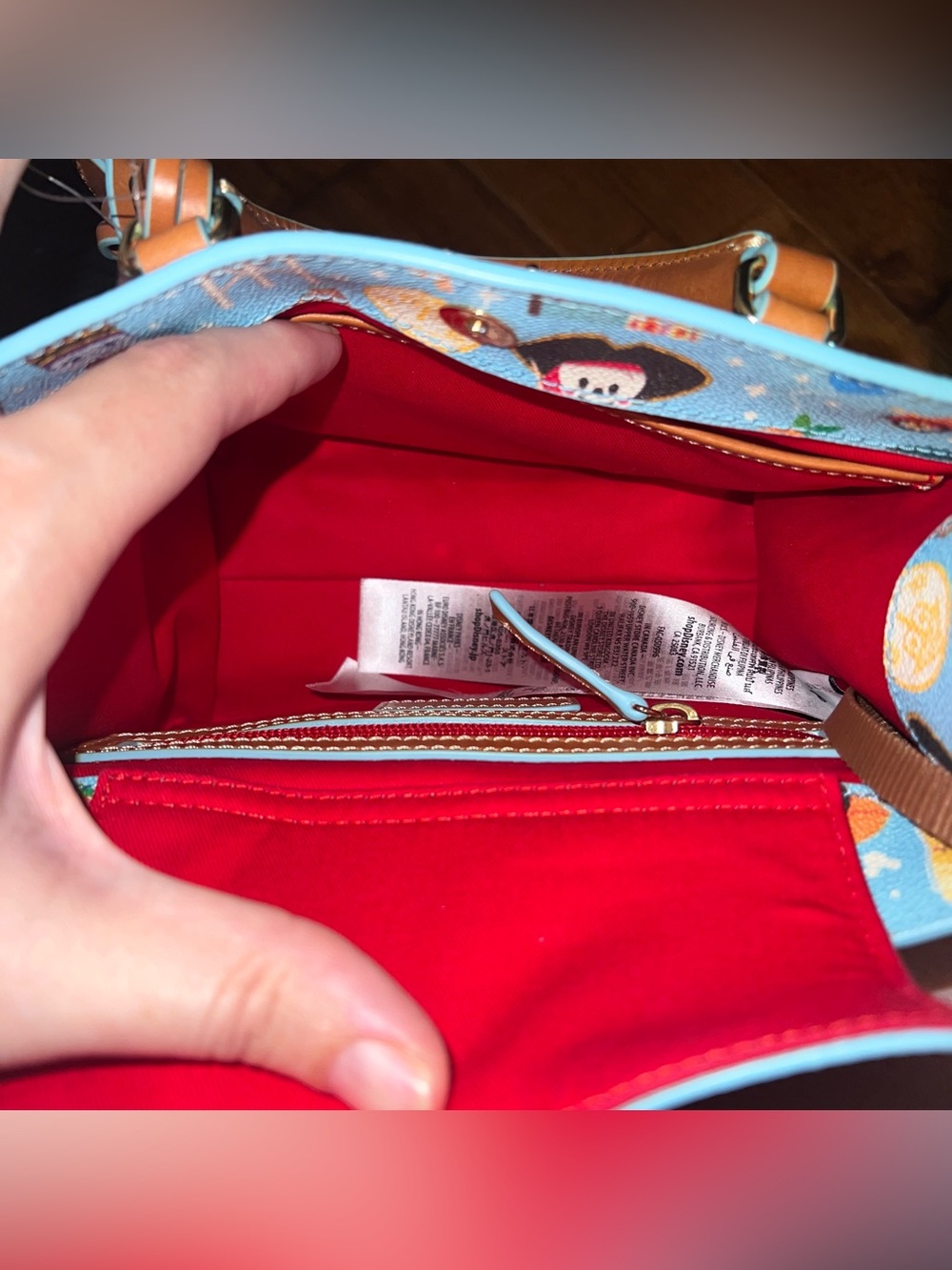 Disney Dooney & Bourke Bag Jerrod Maruyama Theme Park Icons Zip Crossbody Bag - Picture 12 of 14